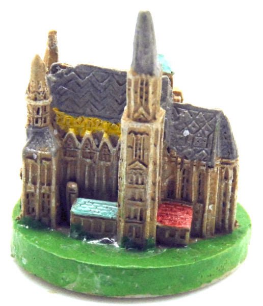 Bastel-Figur Stephansdom in Wien für DIY Schneekugel - Schneekugelhaus