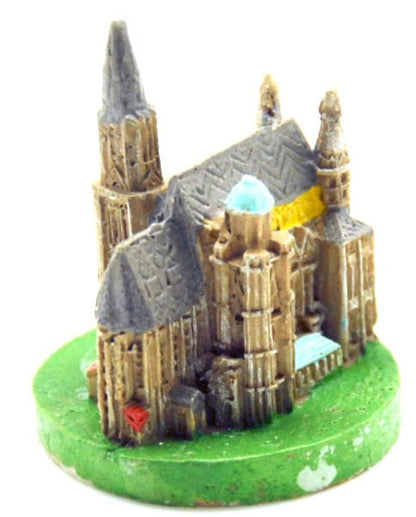 Bastel-Figur Stephansdom in Wien für DIY Schneekugel - Schneekugelhaus