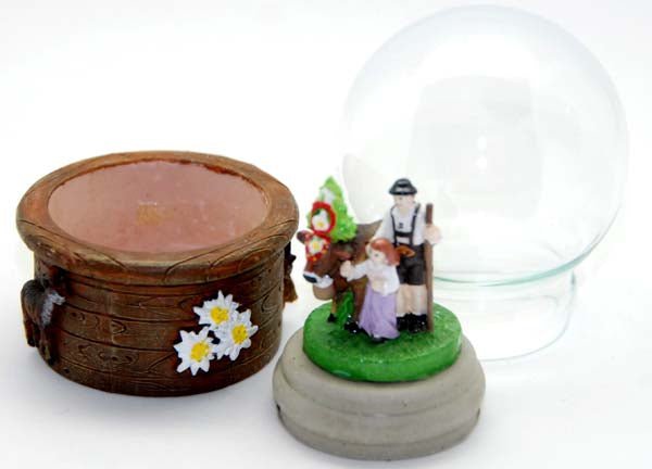 Bastelset - Almabtrieb - Schneekugelhaus