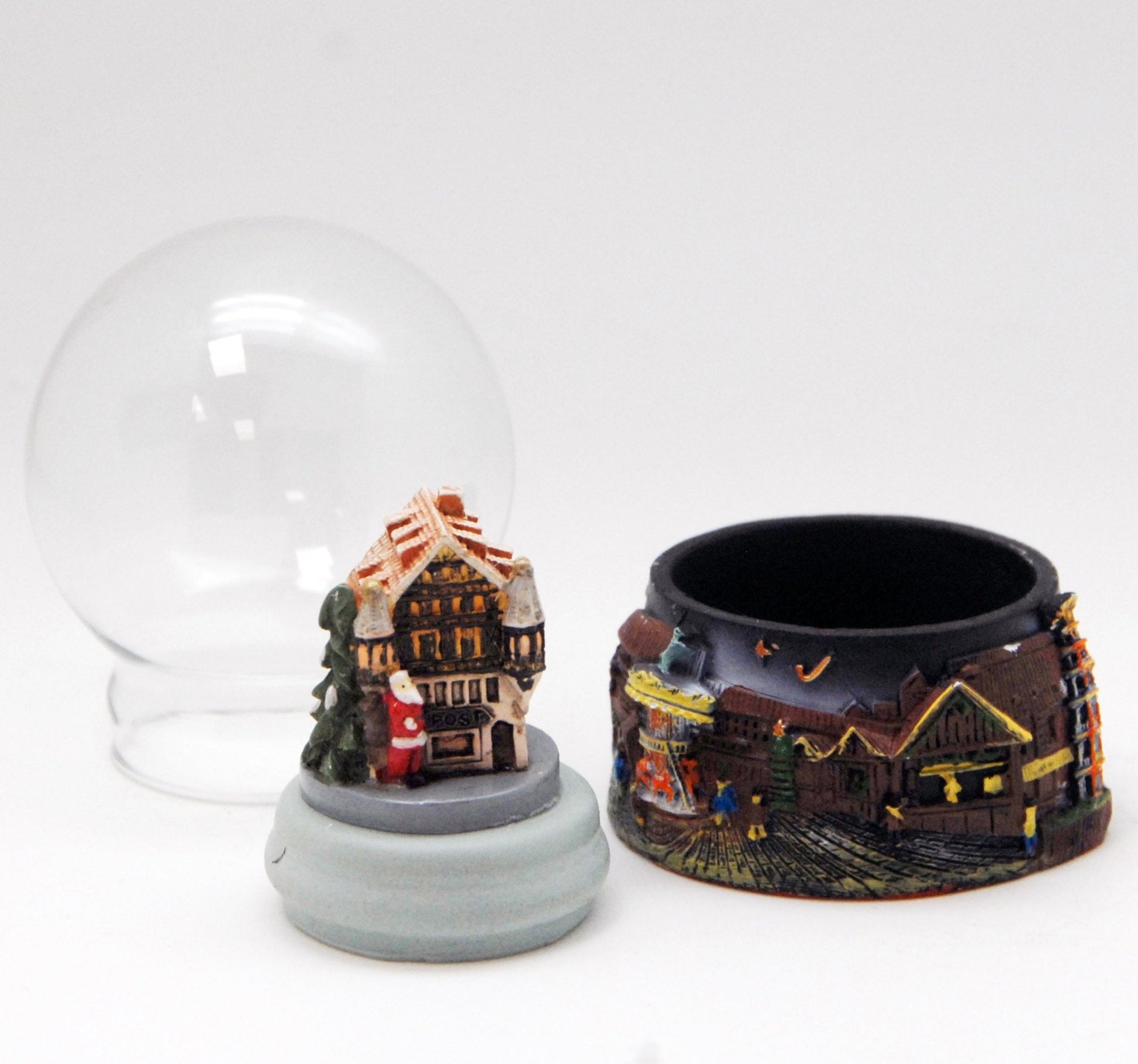 Bastelset komplett für Schneekugel Weihnachtspostamt - 65cm Durchmesser - Schneekugelhaus