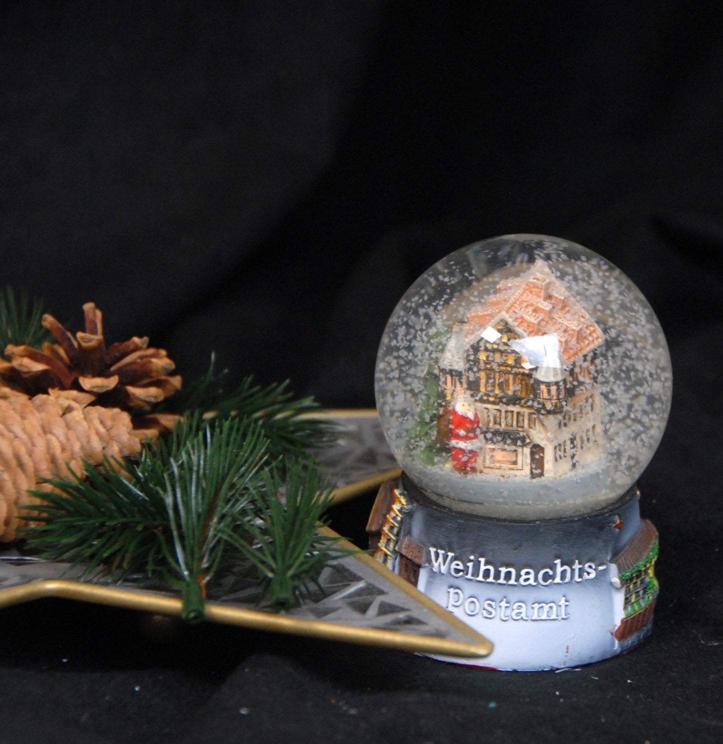 Bastelset komplett für Schneekugel Weihnachtspostamt - 65cm Durchmesser - Schneekugelhaus