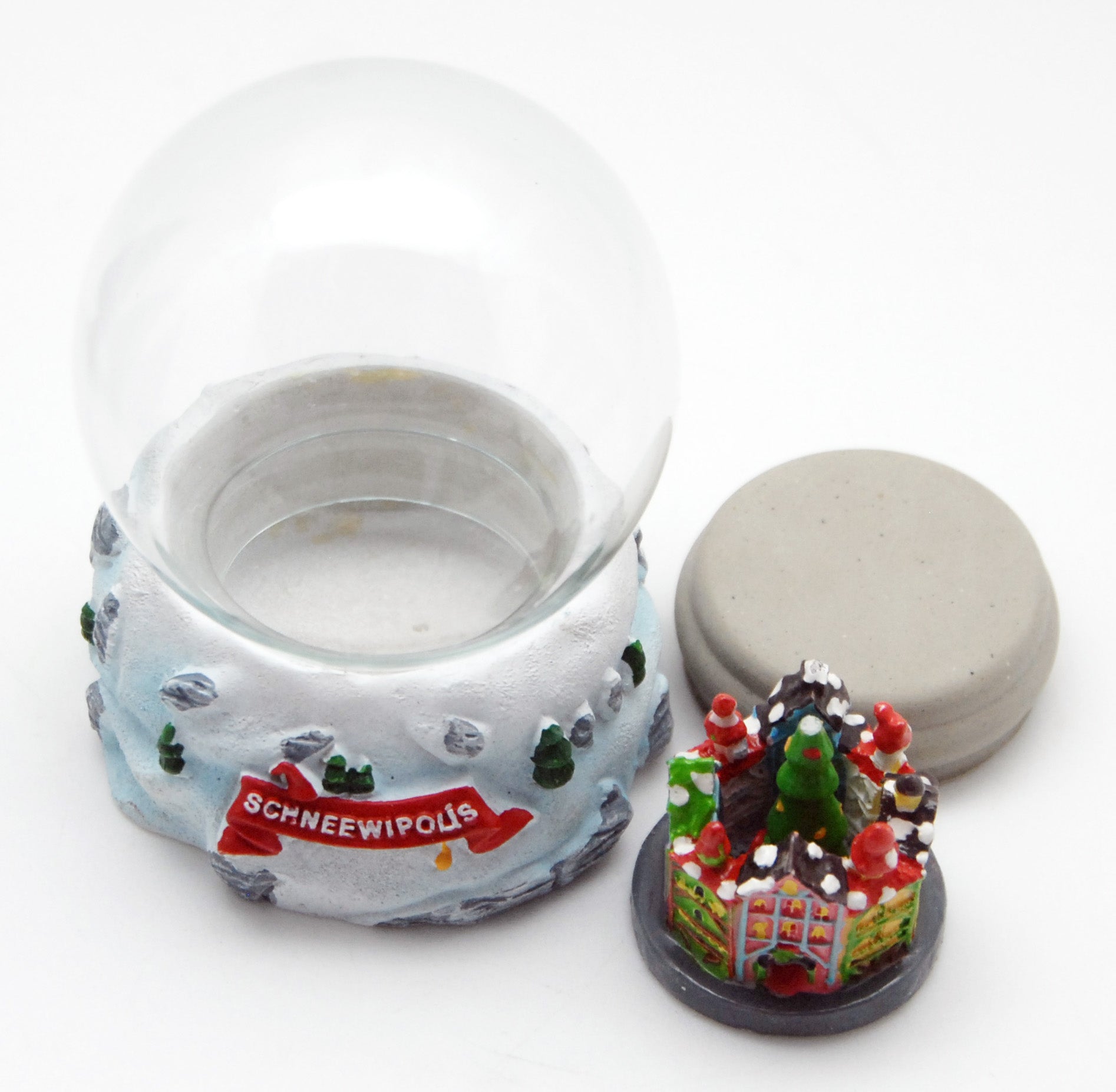 Bastelset - Schneekugel Schneewipolis Fachwerkdorf 65mm - Schneekugelhaus