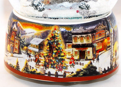 Mega-Schneekugel Romantische Schlittenfahrt in Kutsche mit Musik, Licht und Snowmotion - Schneekugelhaus