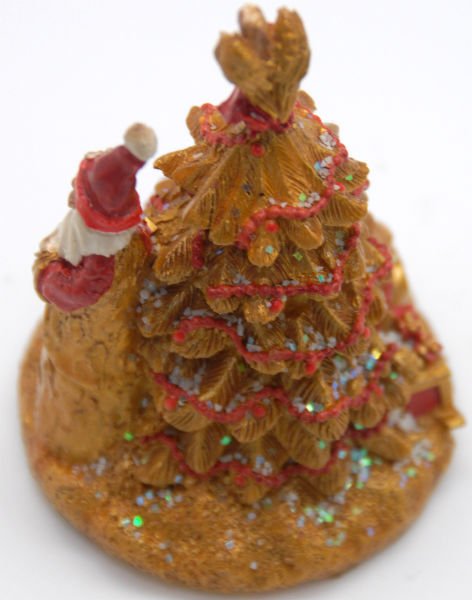 Modell für 3D-Schneekugel - Glamour Christmas Santa rot - Schneekugelhaus