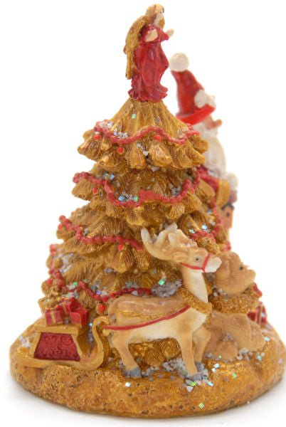 Modell für 3D-Schneekugel - Glamour Christmas Santa rot - Schneekugelhaus