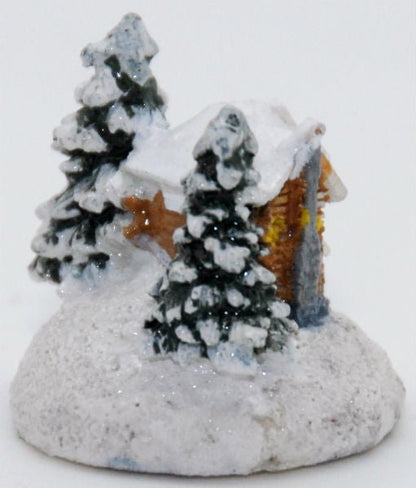 Modell für 3D-Schneekugel - Hütte im Schnee - 65mm - Schneekugelhaus
