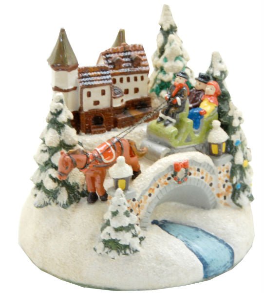 Modell für 3D-Schneekugel - Kutschfahrt - Schneekugelhaus