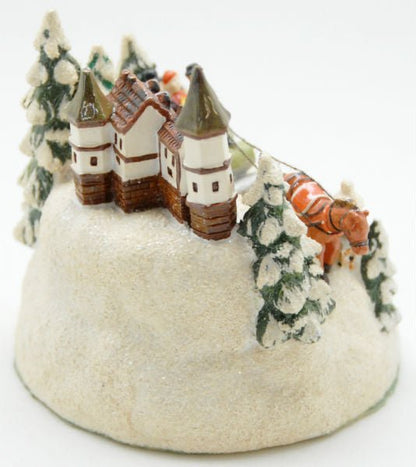 Modell für 3D-Schneekugel - Kutschfahrt - Schneekugelhaus