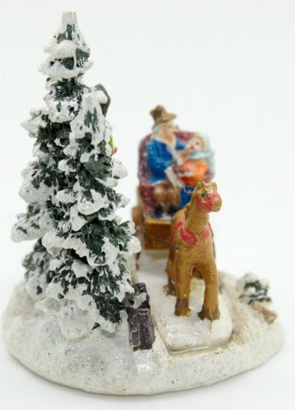 Modell für 3D-Schneekugel - romantische Kutschfahrt - Schneekugelhaus