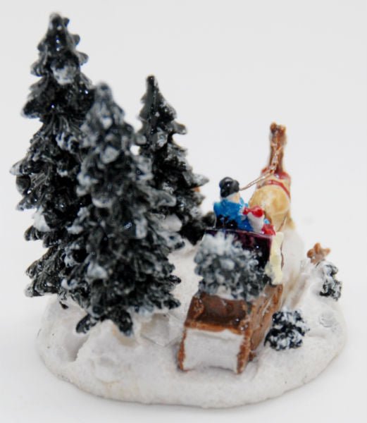 Modell für 3D-Schneekugel - romantische Kutschfahrt - Schneekugelhaus