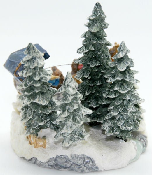 Modell für 3D-Schneekugel - romantische Kutschfahrt - groß - Schneekugelhaus