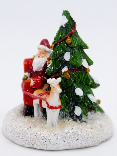 Modell für 3D-Schneekugel Santa bringt Geschenke - Schneekugelhaus