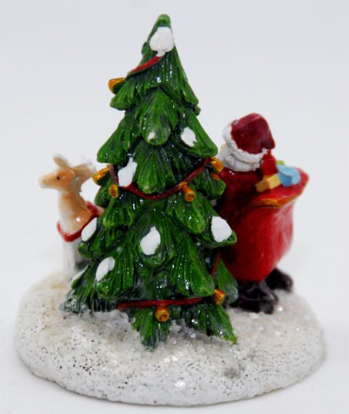 Modell für 3D-Schneekugel Santa bringt Geschenke - Schneekugelhaus