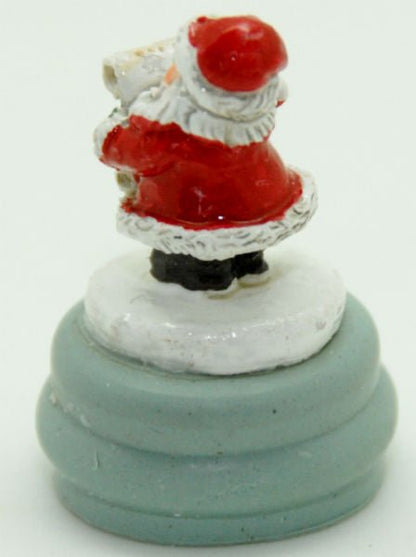 Modell für 3D-Schneekugel - Santa mit Schriftrolle - Schneekugelhaus