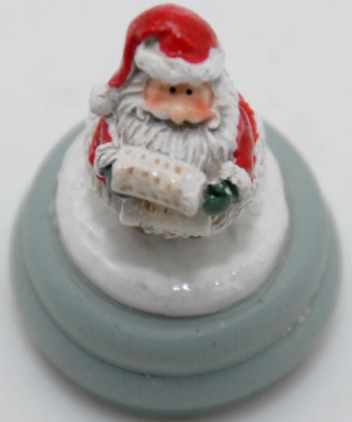 Modell für 3D-Schneekugel - Santa mit Schriftrolle - Schneekugelhaus