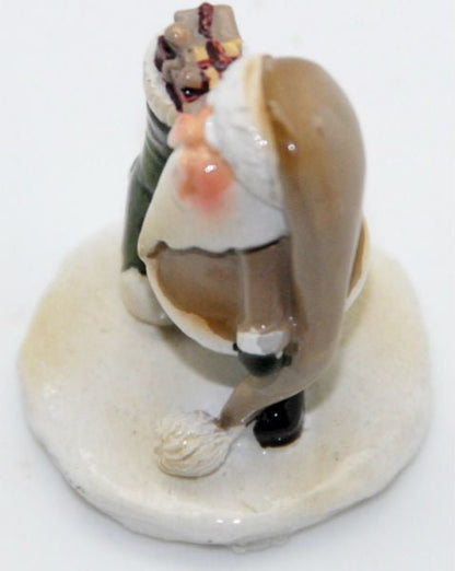 Modell für 3D-Schneekugel - Santa mit Strumpf - Schneekugelhaus