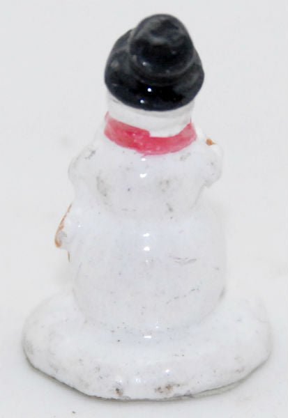 Modell für 3D-Schneekugel - Schneemann mit Besen - Schneekugelhaus