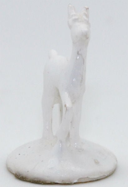 Modell für 3D-Schneekugel - weißer Hirsch - Schneekugelhaus
