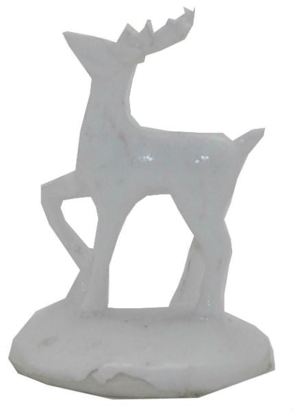 Modell für 3D-Schneekugel - weißer Hirsch - Schneekugelhaus
