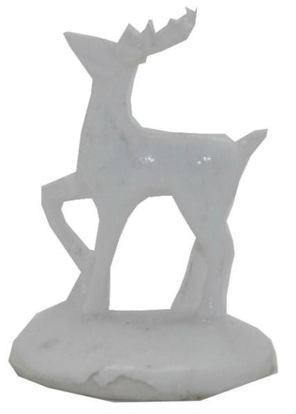 Modell für 3D-Schneekugel - weißer Hirsch - Schneekugelhaus