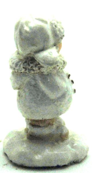 Modell für 3D-Schneekugel - Winterkind in Weiß - Schneekugelhaus
