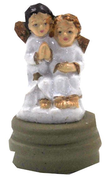 Modell für 3D-Schneekugel - Zwei Engel beten - Schneekugelhaus