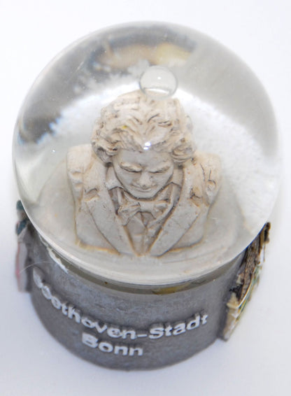 Souvenir Schneekugel Beethoven - Bonn - Luftblase - Schneekugelhaus
