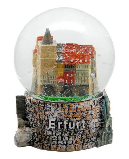 Souvenir Schneekugel Erfurt Krämerbrücke - Luftblase - Schneekugelhaus