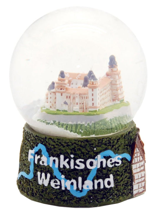 Souvenir Schneekugel Fränkisches Weinland - Schneekugelhaus