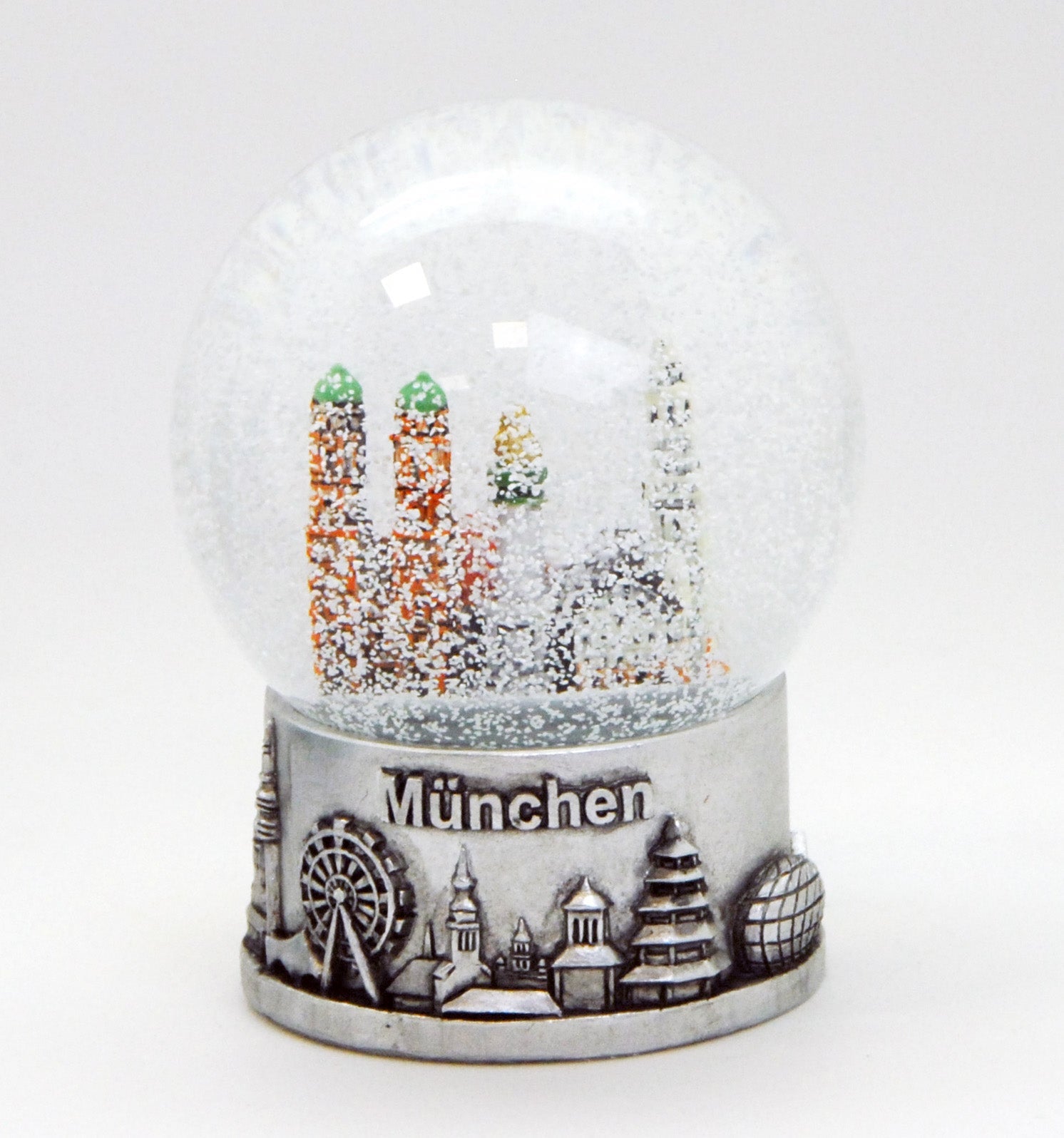 Souvenir Schneekugel München Skyline 80mm - Schneekugelhaus