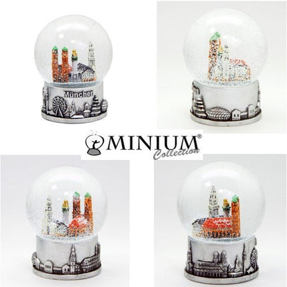 Souvenir Schneekugel München Skyline 80mm - Schneekugelhaus