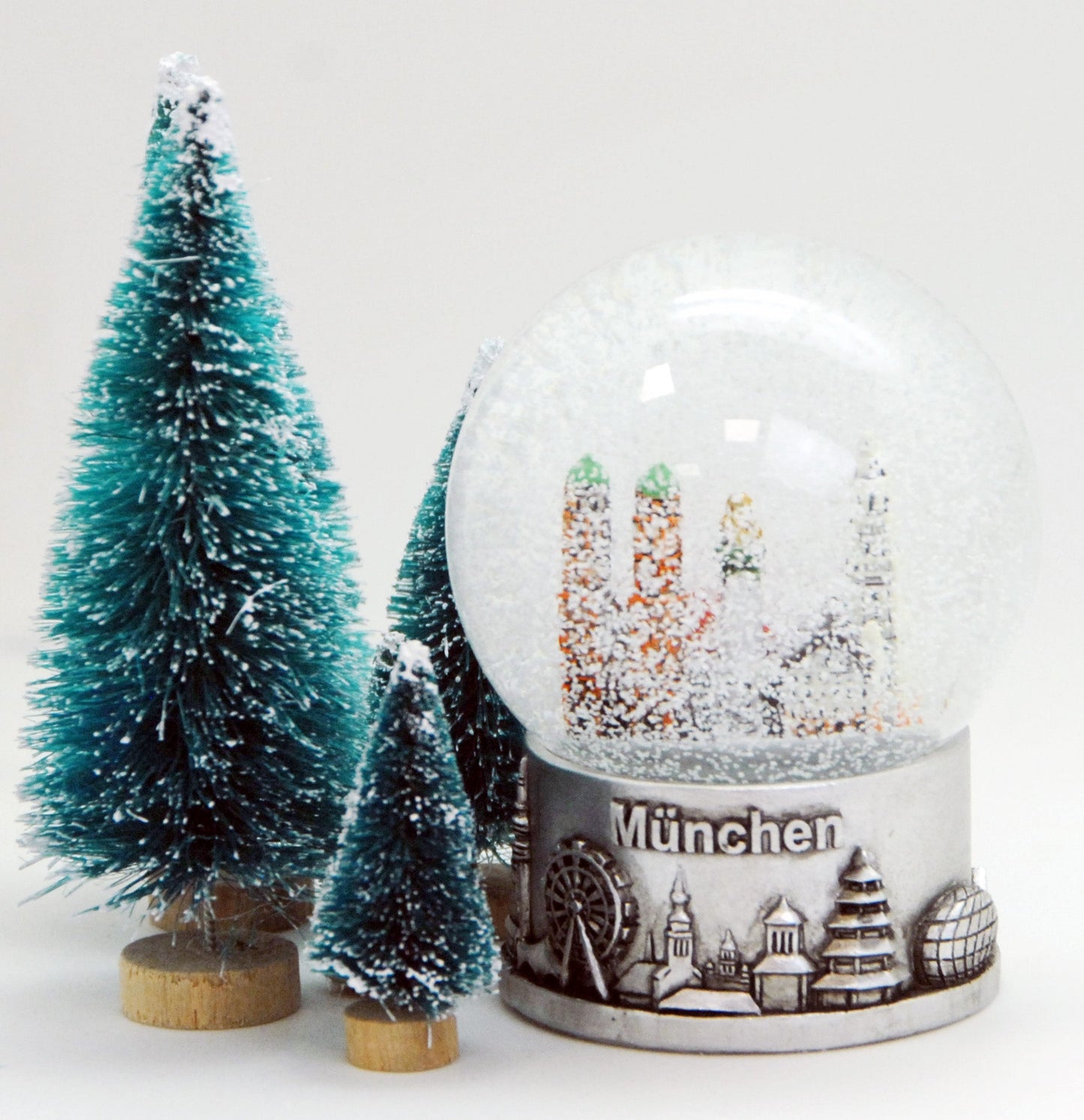 Souvenir Schneekugel München Skyline 80mm - Schneekugelhaus