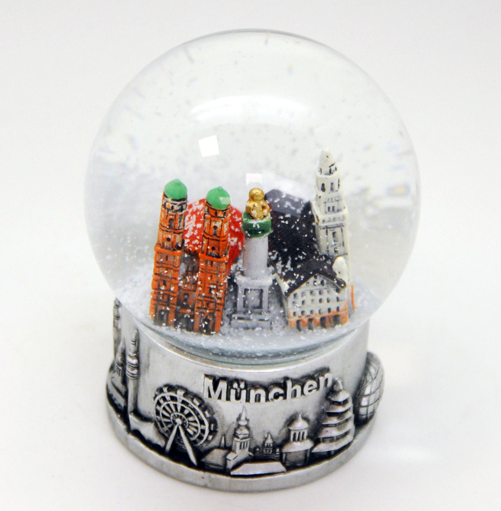 Souvenir Schneekugel München Skyline 80mm - Schneekugelhaus