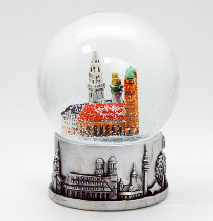 Souvenir Schneekugel München Skyline 80mm - Schneekugelhaus