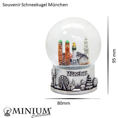 Souvenir Schneekugel München Skyline 80mm - Schneekugelhaus