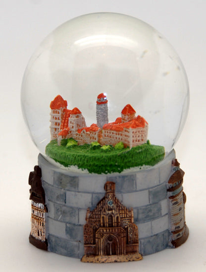 Souvenir Schneekugel Nürnberg Burg - Luftblase - Schneekugelhaus