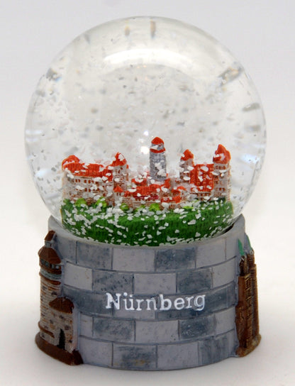 Souvenir Schneekugel Nürnberg Burg - Luftblase - Schneekugelhaus