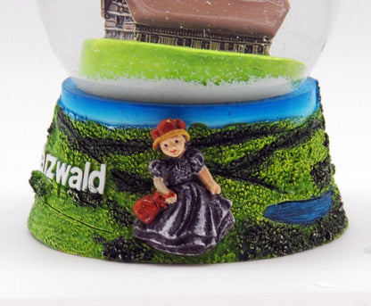 Souvenir Schneekugel Schwarzwald - Luftblase - Schneekugelhaus