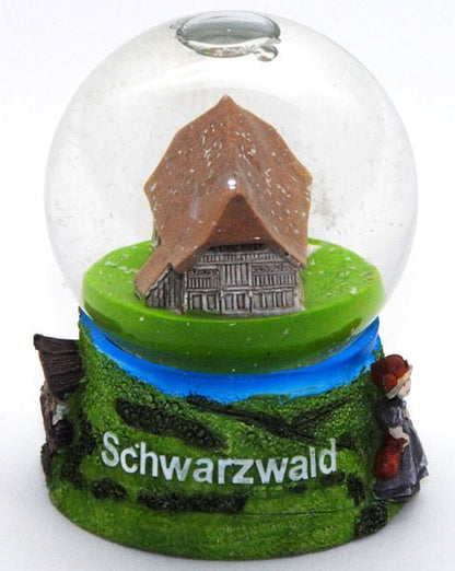 Souvenir Schneekugel Schwarzwald - Luftblase - Schneekugelhaus