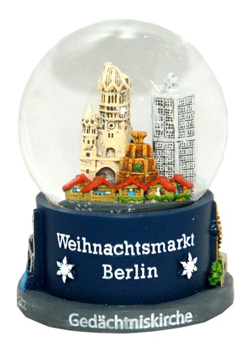 Souvenir Schneekugel Weihnachtsmarkt Berlin - Luftblase - Schneekugelhaus