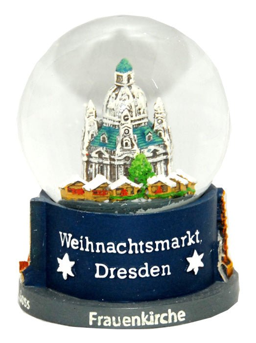 Souvenir Schneekugel Weihnachtsmarkt Dresden - Sonderpreis Luftblase - Schneekugelhaus