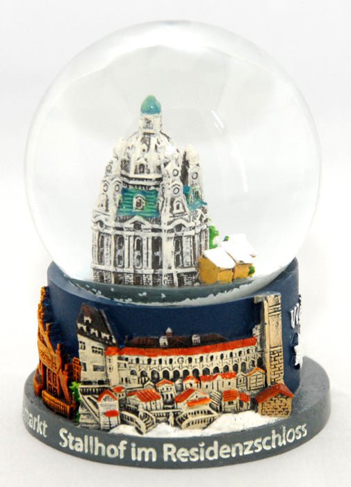Souvenir Schneekugel Weihnachtsmarkt Dresden - Sonderpreis Luftblase - Schneekugelhaus