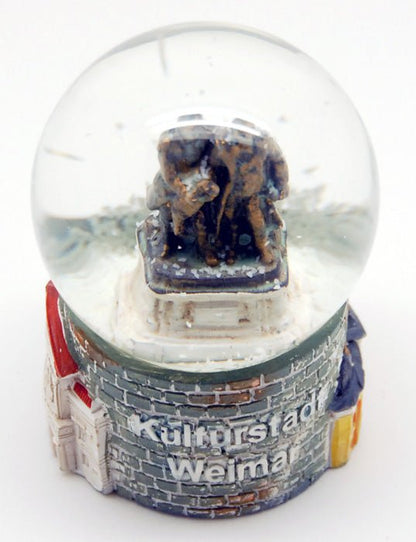 Souvenir Schneekugel Weimar - Luftblase - Schneekugelhaus