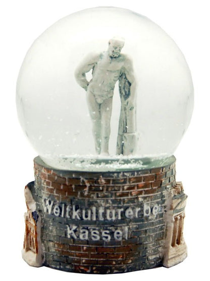 Souvenir Schneekugel Weltkulturerbe Kassel - Sonderpreis Luftblase - Schneekugelhaus