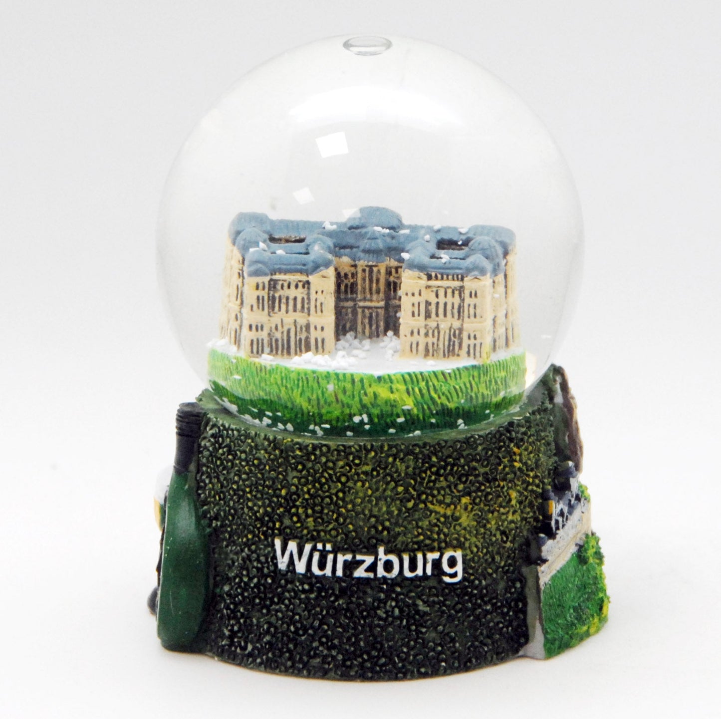 Souvenir Schneekugel Würzburg mit Residenz mit Luftblase - Schneekugelhaus